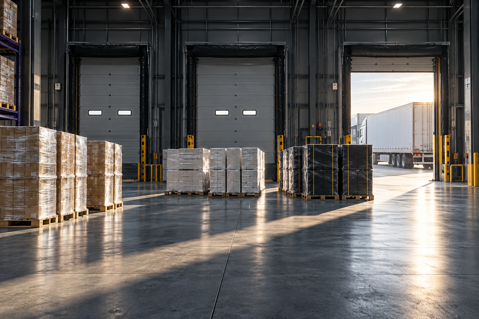 Illustrative freight scene