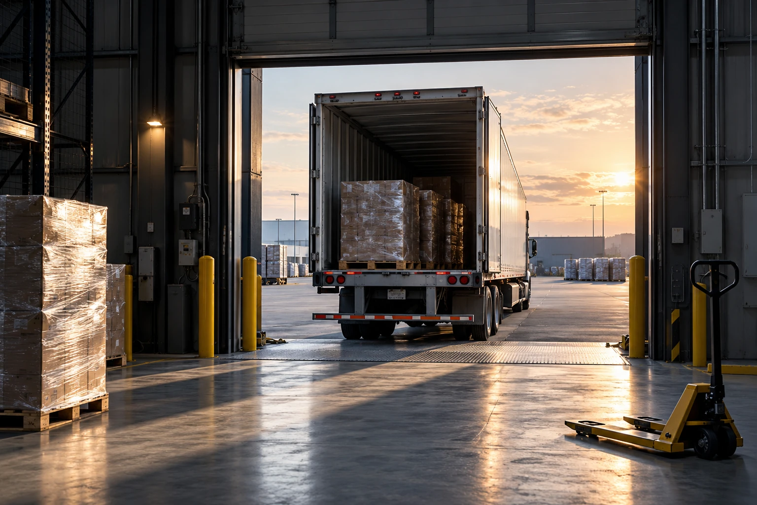 Illustrative freight scene